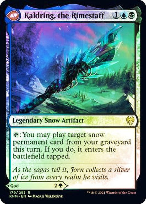 Jorn, God of Winter // Kaldring, the Rimestaff [Kaldheim Prerelease Promos] - Card Brawlers