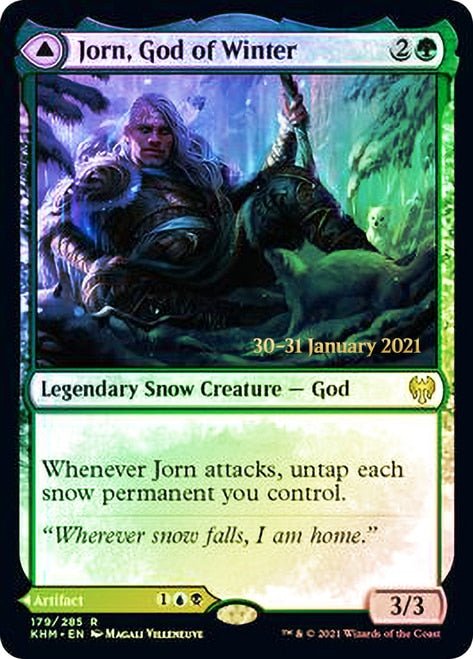 Jorn, God of Winter // Kaldring, the Rimestaff [Kaldheim Prerelease Promos] - Card Brawlers