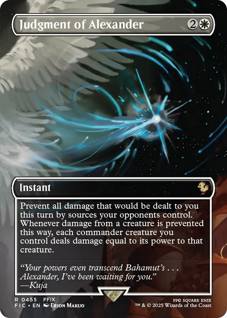 Judgment of Alexander (Borderless) [FINAL FANTASY Commander] - Card Brawlers