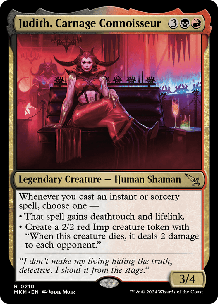 Judith, Carnage Connoisseur [Murders at Karlov Manor] - Card Brawlers