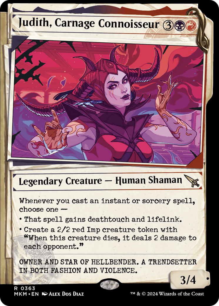 Judith, Carnage Connoisseur (Showcase) [Murders at Karlov Manor] - Card Brawlers