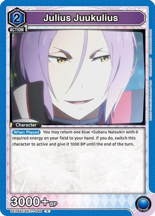 Julius Juukulius (UE24BT/REZ-1-046) - UE24BT ReZERO Starting Life in Another World Foil - Card Brawlers