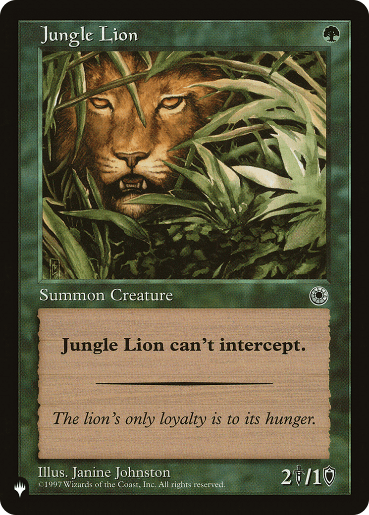 Jungle Lion [The List] - Card Brawlers