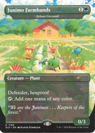 Junimo Farmhands - Sylvan Caryatid (SLD-7189) - Secret Lair Drop Series Foil - Card Brawlers