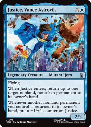 Justice, Vance Astrovik (MSH-061) - Marvel Super Heroes - Card Brawlers