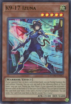 K9-17 Izuna (MAMO-EN062) - Magnificent Monsters 1st Edition - Card Brawlers