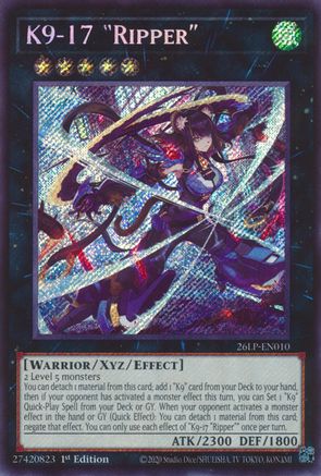K9-17 Ripper (Secret Rare) (26LP-EN010) - Limited Pack World Championship 2026 1st Edition - Card Brawlers