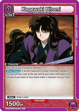 Kagewaki Hitomi (UE23BT/IYS-1-030) - UE23BT Inuyasha - Card Brawlers