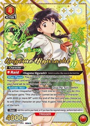 Kagome Higurashi (066) (SR**) (UE23BT/IYS-1-066) - UE23BT Inuyasha Foil - Card Brawlers