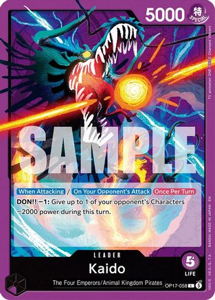 Kaido (058) (OP17-058) - The World's Strongest Warriors - Card Brawlers