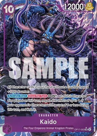 Kaido (063) (Alternate Art) (OP17-063) - The World's Strongest Warriors Foil - Card Brawlers