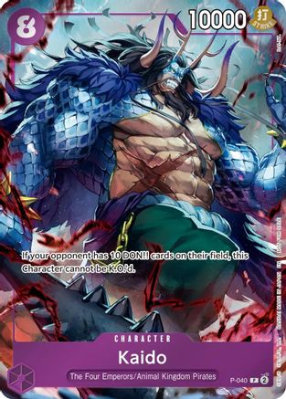 Kaido (Event Pack Vol. 9) (P-040) - One Piece Promotion Cards Foil - Card Brawlers