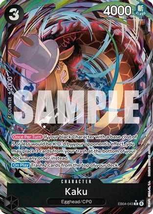Kaku (Alternate Art) (EB04-043) - Adventure on Kami's Island Foil - Card Brawlers