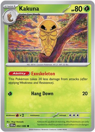 Kakuna (002/null) - Reverse Holofoil [ME04 Chaos Rising] - Card Brawlers