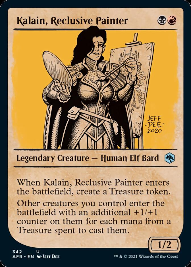 Kalain, Reclusive Painter (Showcase) [Dungeons & Dragons: Adventures in the Forgotten Realms] - Card Brawlers