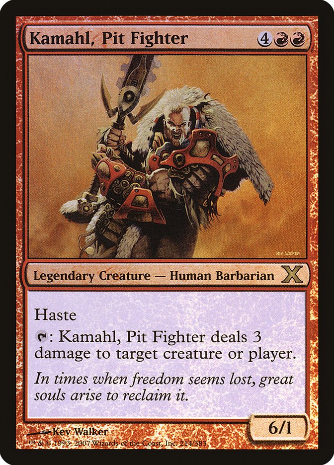 Kamahl, Pit Fighter (Premium Foil) [Tenth Edition] - Card Brawlers