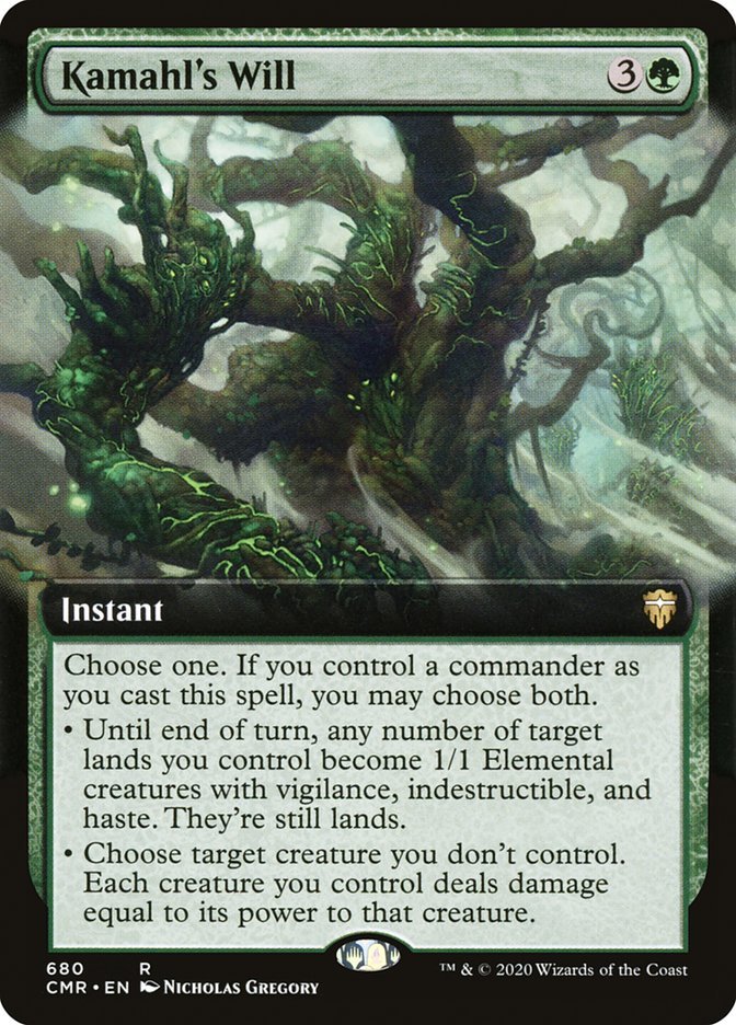 Kamahl's Will (Extended Art) [Commander Legends] - Card Brawlers