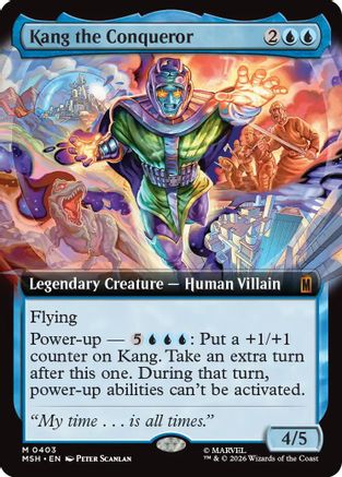 Kang the Conqueror (Extended Art) (MSH-403) - Marvel Super Heroes Foil - Card Brawlers