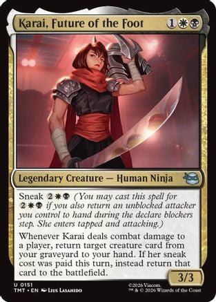 Karai, Future of the Foot (TMT-151) - Teenage Mutant Ninja Turtles - Card Brawlers