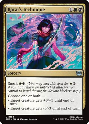 Karai's Technique (TMT-152) - Teenage Mutant Ninja Turtles Foil - Card Brawlers