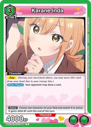 Karane Inda (046) (UE21BT/RLY-1-046) - UE21BT The 100 Girlfriends Who Really Really Really Really REALLY Love You Foil - Card Brawlers