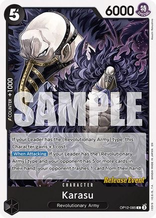 Karasu (OP12-085) - Legacy of the Master Release Event Cards - Card Brawlers