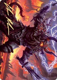Kardur, Doomscourge Art Card (Gold - Stamped Signature) [Kaldheim Art Series] - Card Brawlers