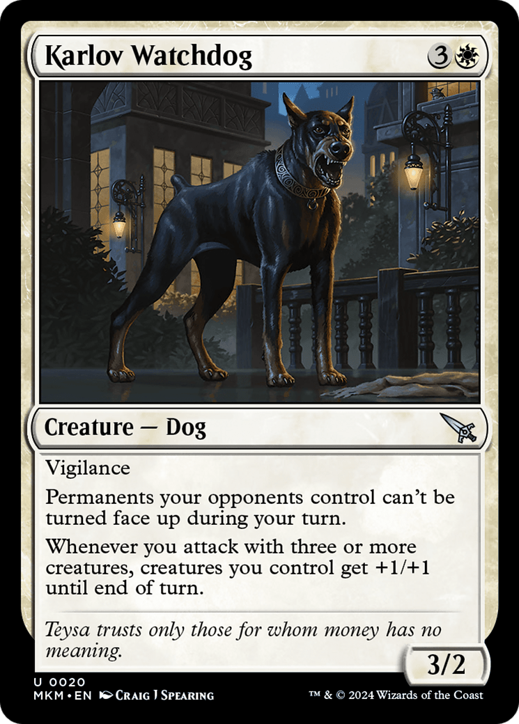 Karlov Watchdog [Murders at Karlov Manor] - Card Brawlers