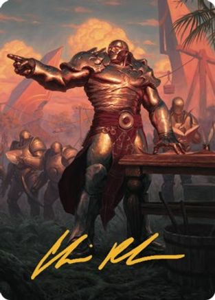 Karn, Living Legacy Art Card (1/81) (Gold-Stamped Signature) (ASDMU-001) - Art Series: Dominaria United - Card Brawlers