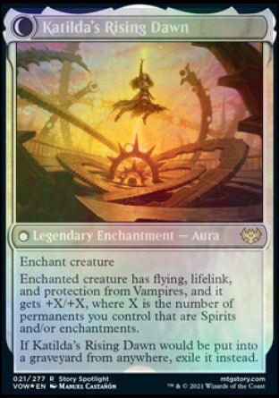 Katilda, Dawnhart Martyr // Katilda's Rising Dawn [Innistrad: Crimson Vow Prerelease Promos] - Card Brawlers