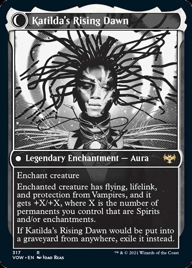 Katilda, Dawnhart Martyr // Katilda's Rising Dawn (Showcase Eternal Night) [Innistrad: Crimson Vow] - Card Brawlers