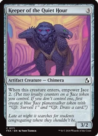 Keeper of the Quiet Hour (FRA-171) - Reality Fracture Foil - Card Brawlers