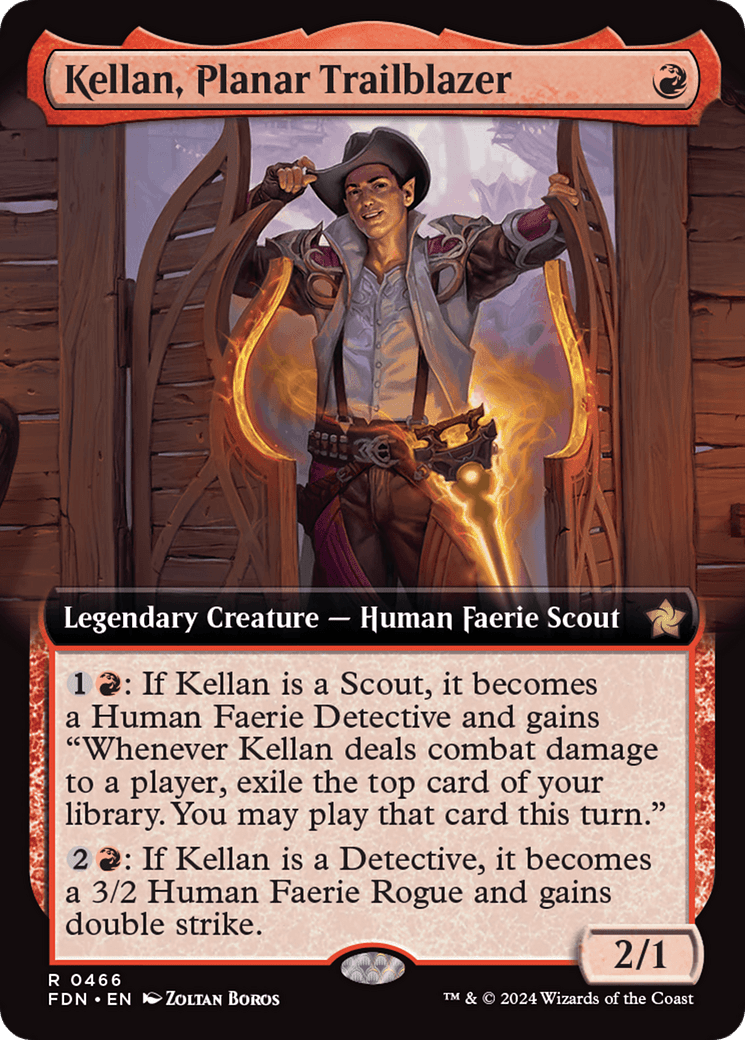 Kellan, Planar Trailblazer (Extended Art) [Foundations] - Card Brawlers