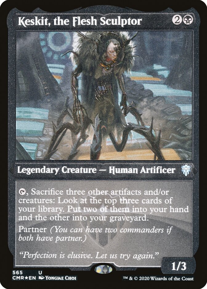 Keskit, the Flesh Sculptor (Etched) [Commander Legends] - Card Brawlers