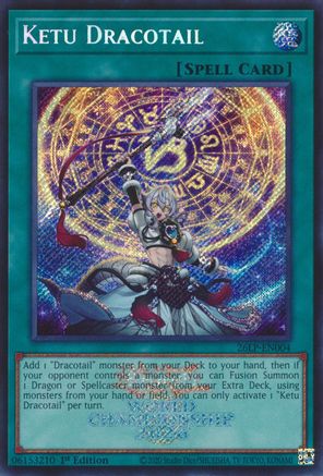 Ketu Dracotail (Emblazoned Secret Rare) (26LP-EN004) - Limited Pack World Championship 2026 1st Edition - Card Brawlers