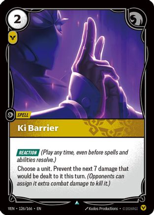 Ki Barrier (126/166) - Vendetta Foil - Card Brawlers