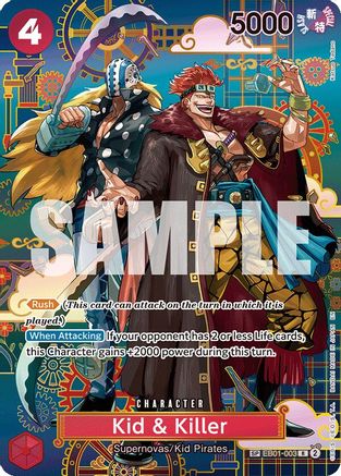 Kid & Killer - EB01-003 (SP) (EB01-003) - The Azure Sea's Seven Foil - Card Brawlers