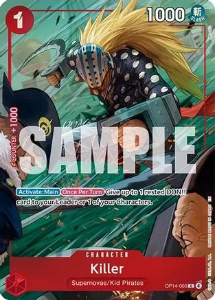 Killer (One Piece Card Game Illustration Box Vol. 8) (OP14-005) - One Piece Promotion Cards Foil - Card Brawlers