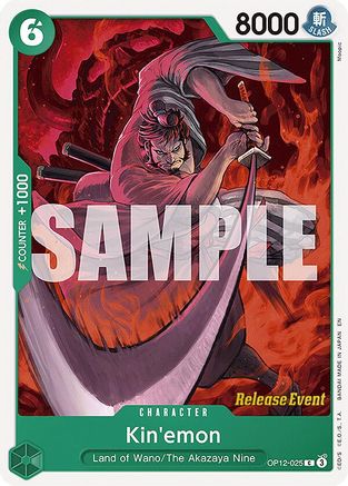 Kin'emon (OP12-025) - Legacy of the Master Release Event Cards - Card Brawlers