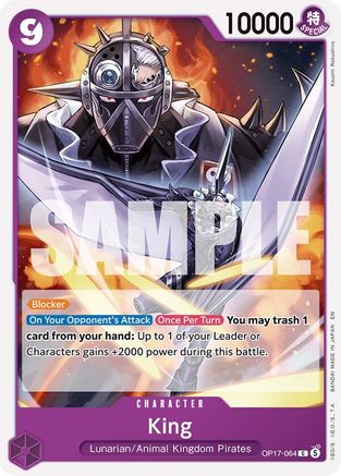 King (OP17-064) - The World's Strongest Warriors - Card Brawlers