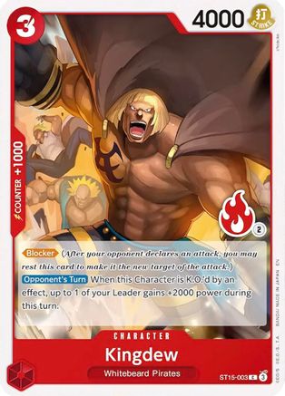 Kingdew (Ace Deck) (ST15-003) - Set Sail Deck Set - Card Brawlers
