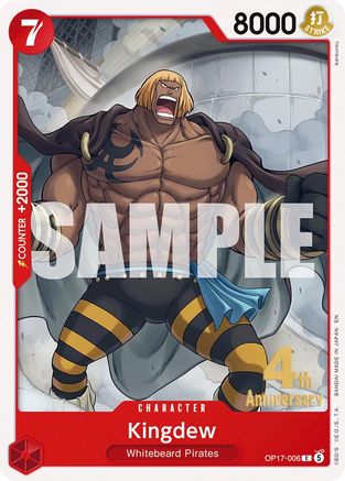 Kingdew (OP17-006) - The World's Strongest Warriors Release Event Cards - Card Brawlers