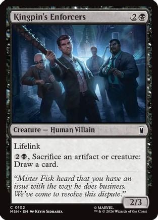 Kingpin's Enforcers (MSH-102) - Marvel Super Heroes - Card Brawlers