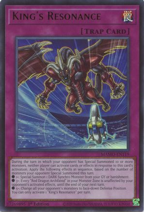 King's Resonance (MAMO-EN119) - Magnificent Monsters 1st Edition - Card Brawlers