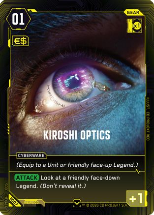 Kiroshi Optics (B007) - The Heist Beta Starter Deck - Card Brawlers