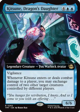 Kitsune, Dragon's Daughter (Extended Art) (TMT-262) - Teenage Mutant Ninja Turtles Foil - Card Brawlers