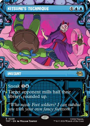Kitsune's Technique (Showcase) (TMT-229) - Teenage Mutant Ninja Turtles - Card Brawlers