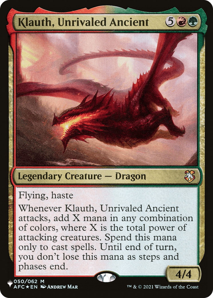 Klauth, Unrivaled Ancient [The List] - Card Brawlers
