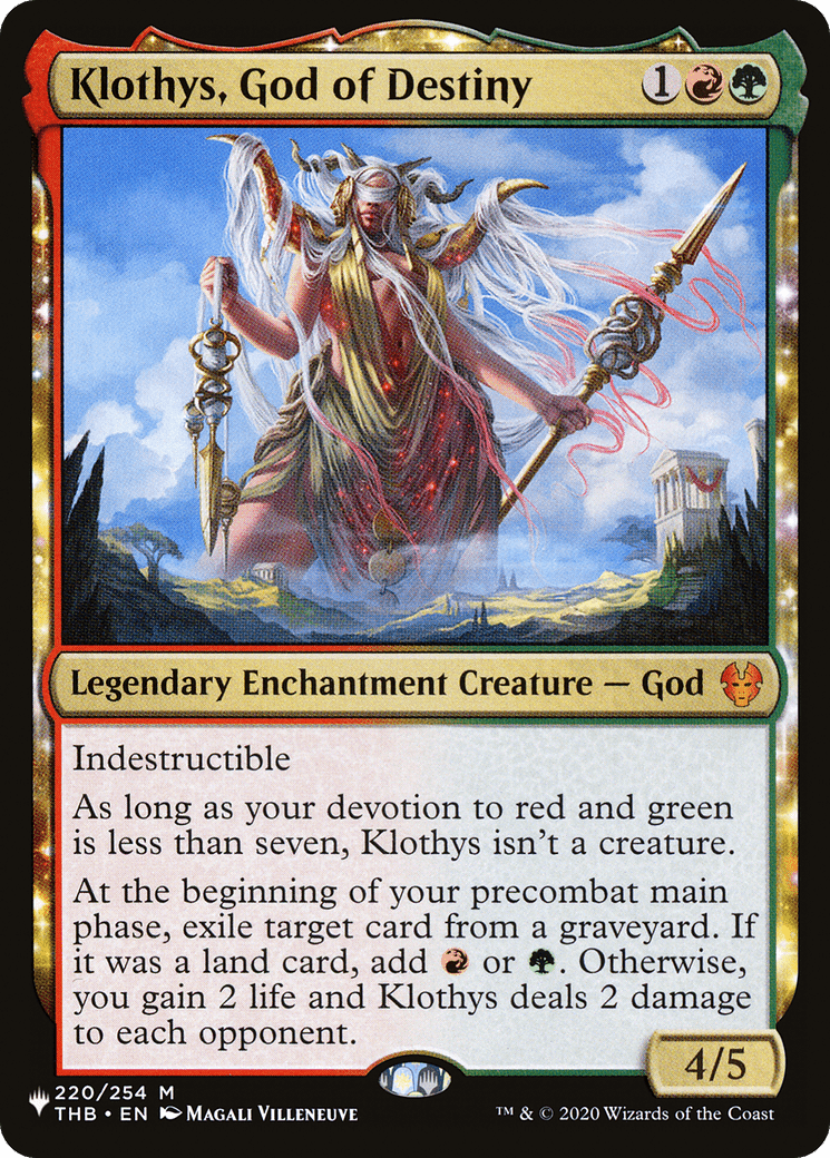 Klothys, God of Destiny [The List] - Card Brawlers