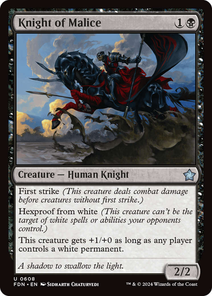 Knight of Malice [Foundations] - Card Brawlers